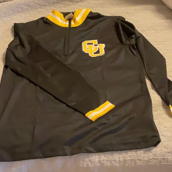 NWT University of Colorado-Boulder “retro” 1/4 zip SKO BUFFS 19Nine Brand - Picture 2 of 5